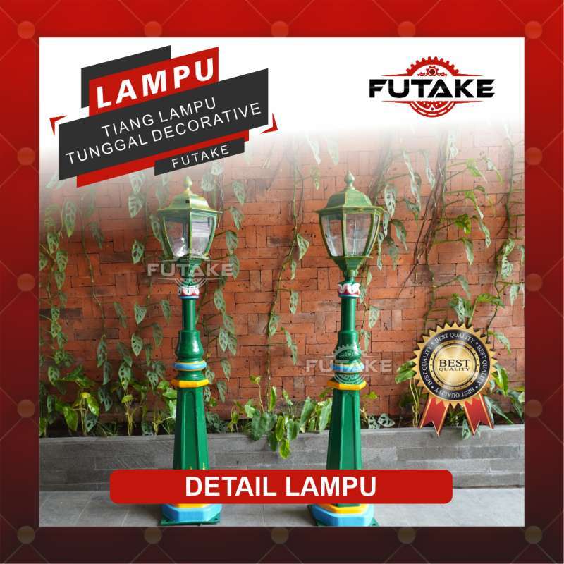 Promo Lampu Hias Tiang Taman Klasik Tiang Lampu Tunggal Dekoratif