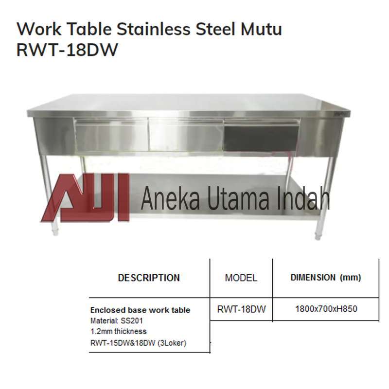 Working Table Roti Jual Meja Stainless Roti Original Murah - Harga Diskon Mei 2024 ...