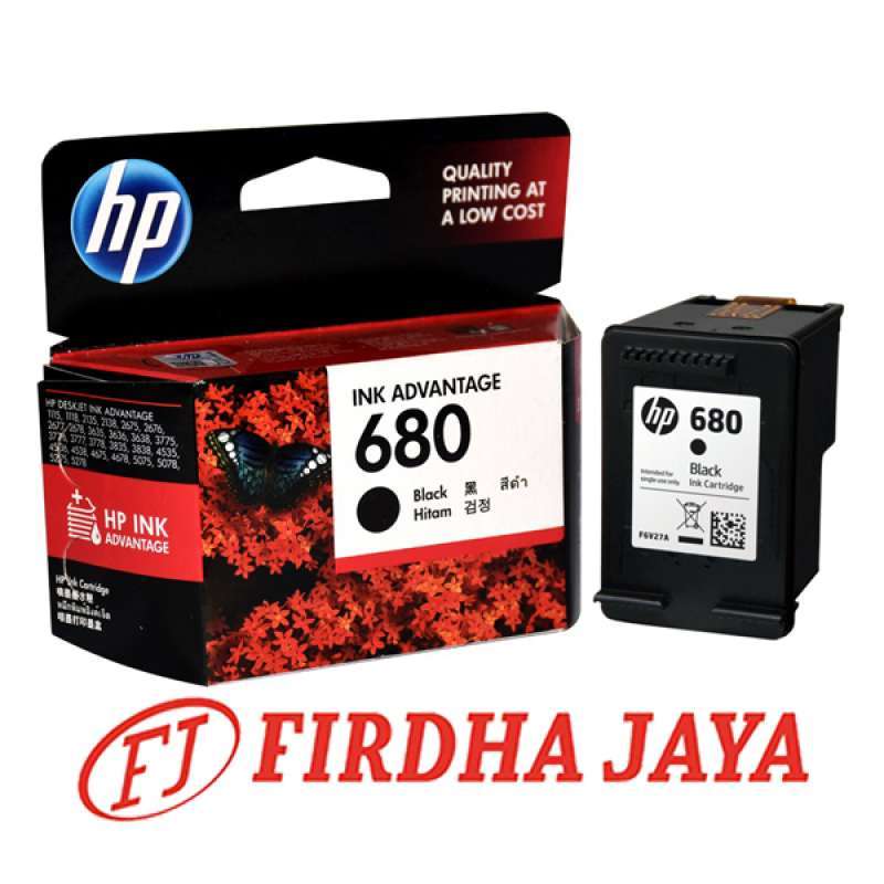 Jual HP Tinta Printer [680] Black Original Cartridge di Seller Firdha