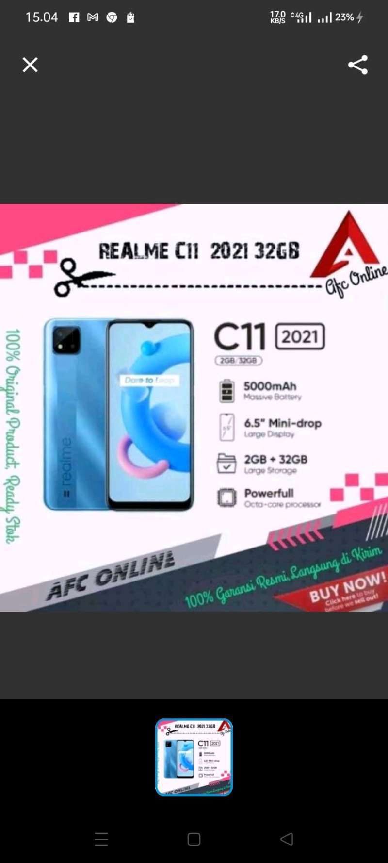 Jual hp realme - Hitam di Seller PakaianWanita 1983 - Kota Bekasi, Jawa