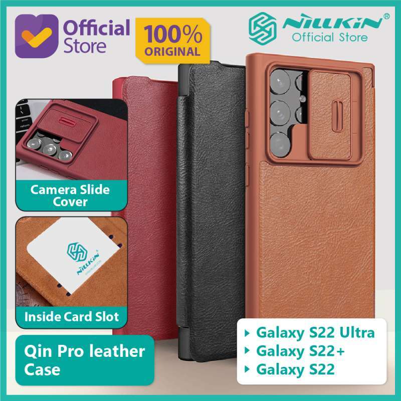 Jual Case Samsung Galaxy S22 / Ultra / Plus Nillkin Qin Pro Leather