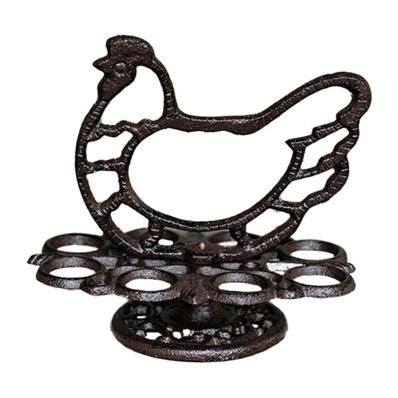 Jual Cast Iron Egg Holder Fruit Egg Storage Stand Tray Countertop