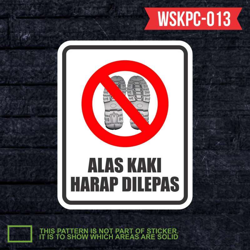 Jual No Brand Stiker Label Rambu Keselamatan Safety Sign K3 Sticker Isi 2x Wskpc 013 Di 