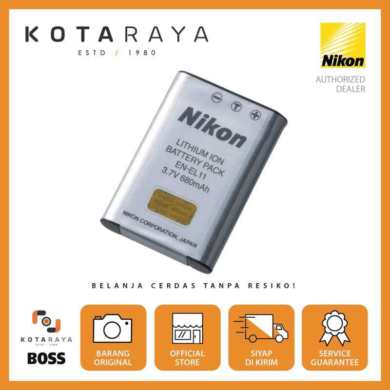 Nikon EN-EL11 Batteria Agli Ioni Di Litio - Ricaricabile - 680 MAh - Ultra Compatta Per Fotocamere COOLPIX S550
