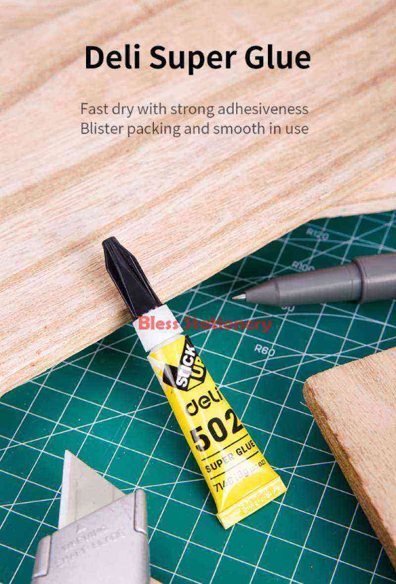 Jual Super glue DELI lem super power glue general use lem serbaguna di