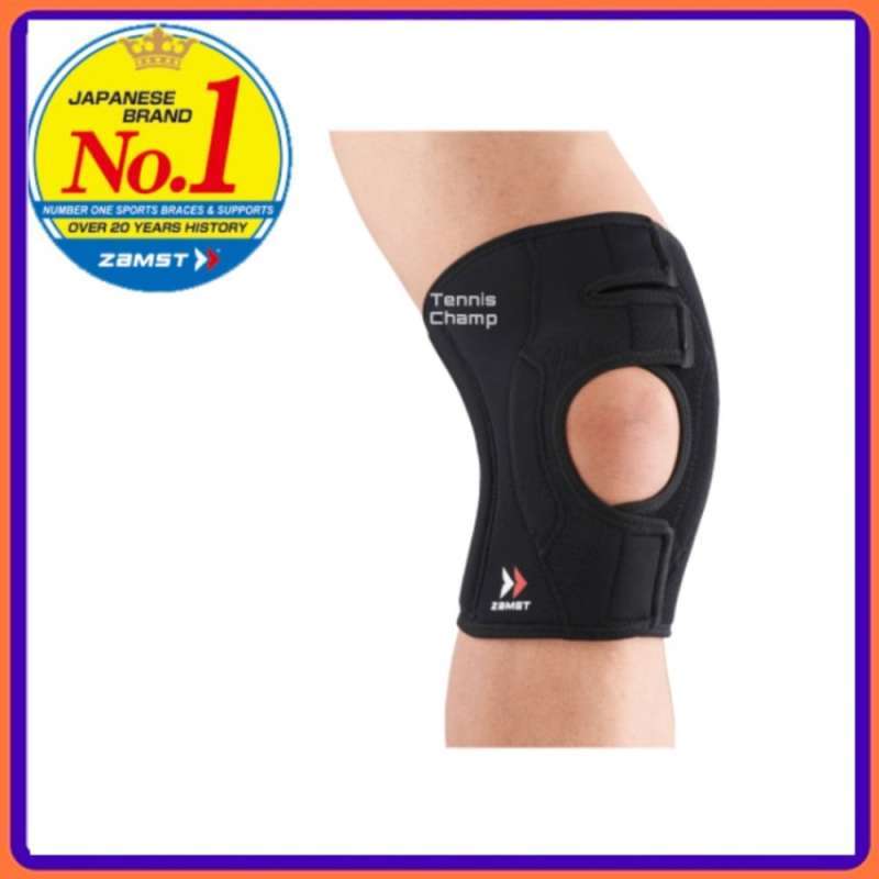 ZAMUSTO (ZAMST) EK-3 Knee Support - Adjustable Knee Brace For Sports & Daily Use, Left Leg, Size L, Black