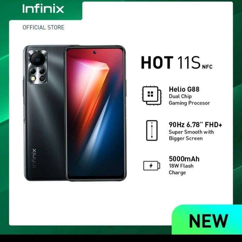 Jual Infinix Hot 11S NFC 4/64GB - Black di Seller Lecy Cell - Salatiga ...