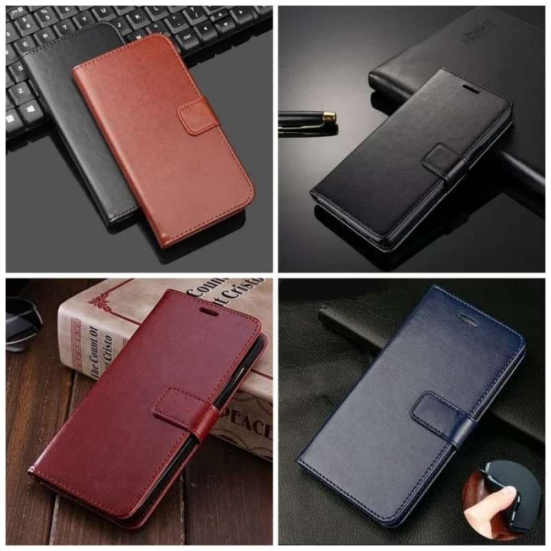 Jual Flip case wallet kulit Samsung Galaxy A12 di Seller Everleighh