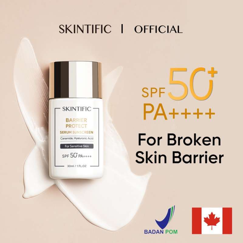 Jual Skintific Barrier Protect Serum Sunscreen SPF50 PA++++ 30ml di