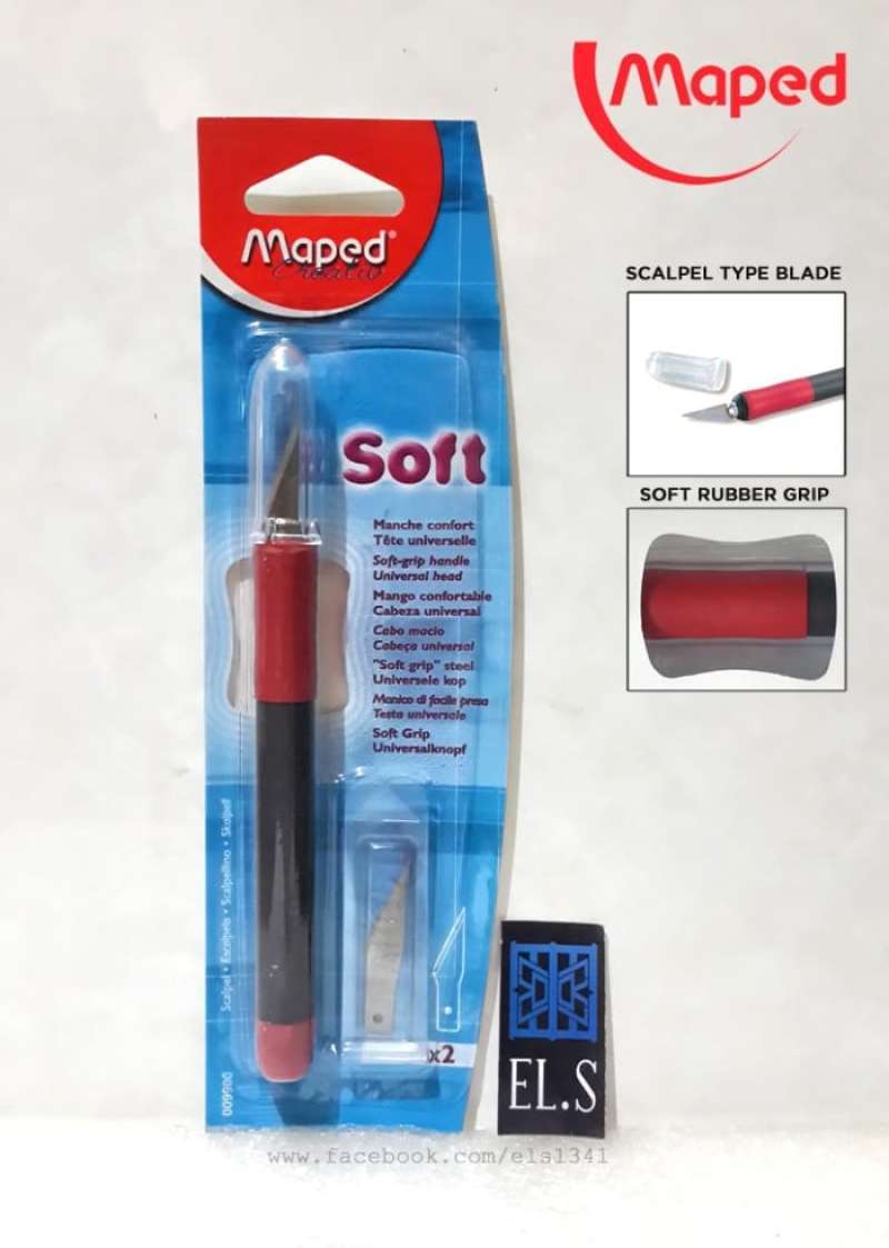Jual Maped Scalpel Soft Pen Cutter ( Art knife ) 009900 di Seller
