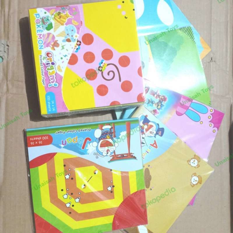 Promo Kiky Kertas Lipat Origami 100lembar Diskon 5% Di Seller