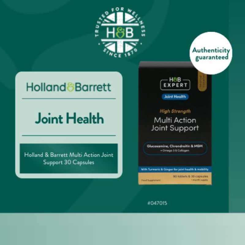 Jual Holland & Barrett Multi Action Joint Support 30 Capsules di Seller
