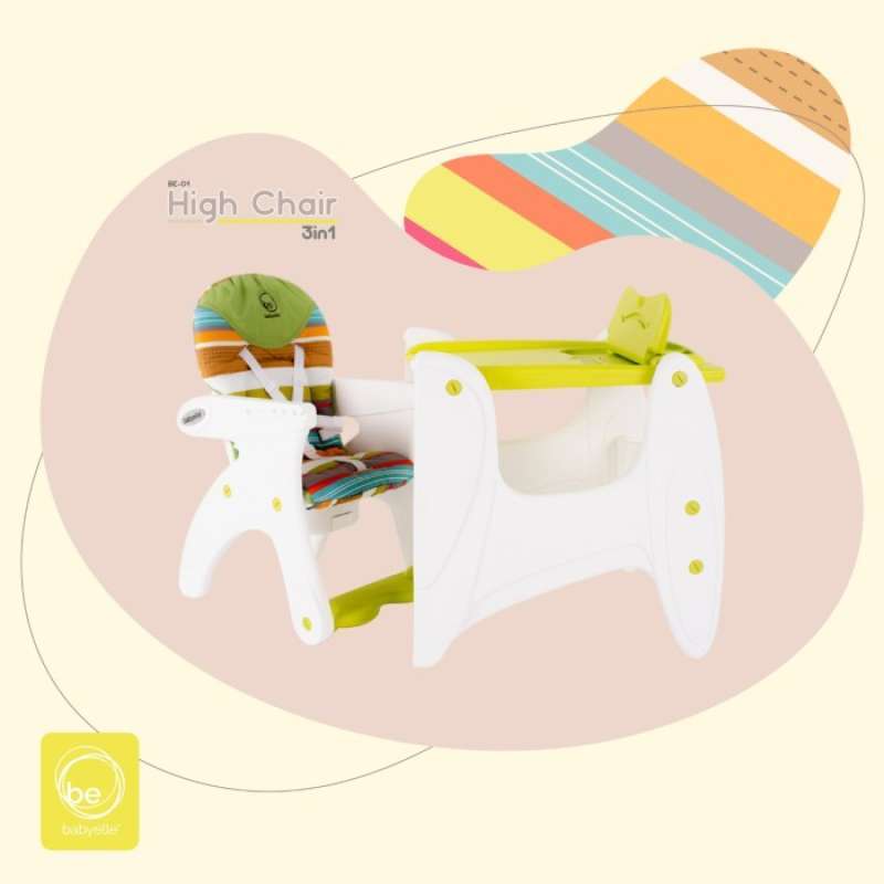 Promo High Chair And Desk Baby Elle 2 In 1 ( Kursi Makan & Belajar) Be