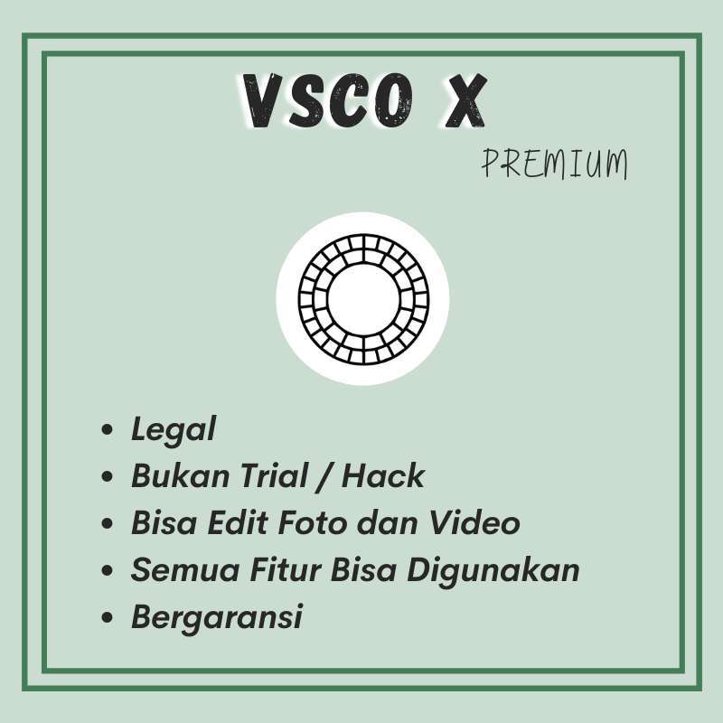 Jual Promo Vsco X Fullpack 1 Tahun Ios Android (foto/video) Termurah Jual Promo Vsco X Fullpack 1 Tahun Ios Android (foto/video) Termurah