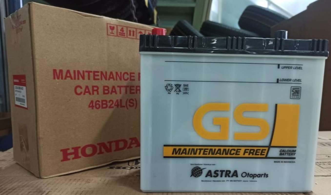 Jual Battery Aki Mobil Honda GS 46B24L(S)-MF di Seller Honda Tunas Jaya