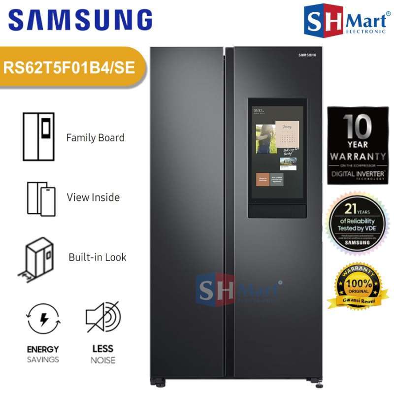 Jual KULKAS SIDE BY SIDE SAMSUNG KAPASITAS 628 LITER WITH FAMILY HUB