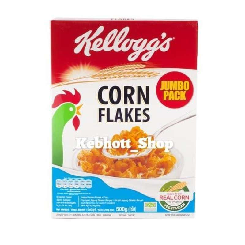 Jual Kellogg's Corn Flakes Cereal Jumbo Pack 500gr Sereal Jagung di