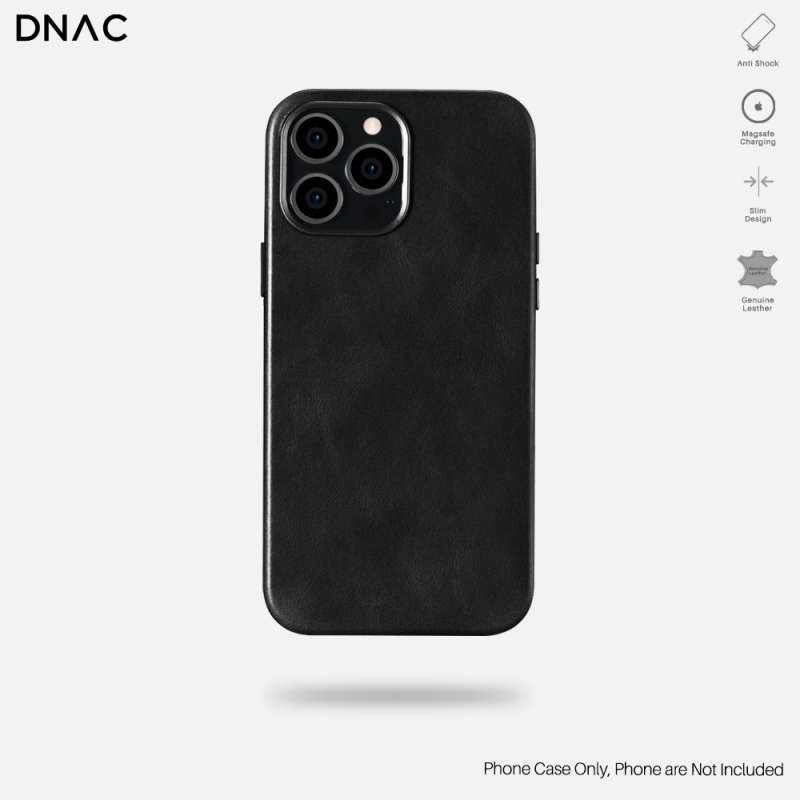 Jual Dnac Case iPhone 13 Pro Max Cowhide Leather MagSafe Hybrid Casing