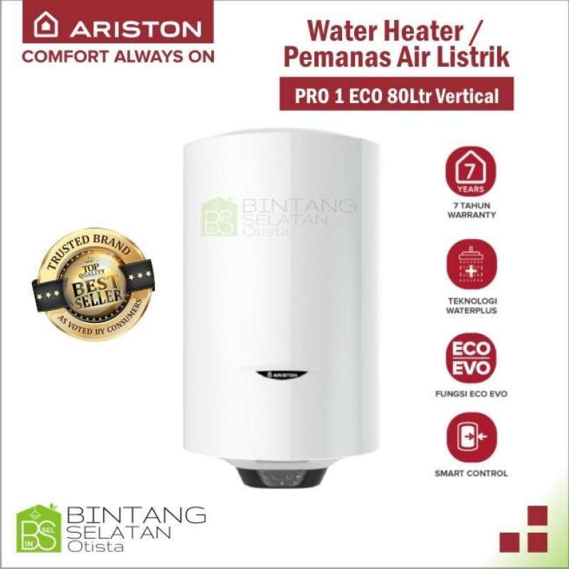 Jual WATER HEATER LISTRIK ARISTON PRO 1 ECO 80 LITER VERTICAL di Seller BINTANG SELATAN 347 BDG