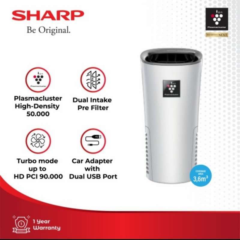 Sharp Filter Clean Sign Promo Sharp Air Purifier Mobil Ig-Nx2Y A/B/W Quick Clean - Putih Diskon ...