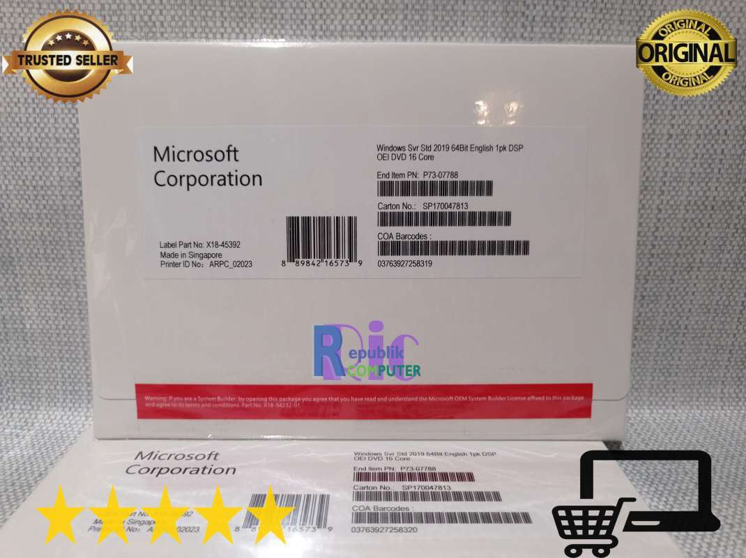 Promo Windows Server 2019 Standard 16 Core 64 bit fullpack original ...