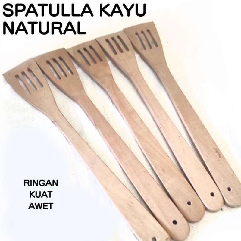 Jual Spatula Sodet Sutil Serok Dari Kayu Alat Masak Murah di Seller
