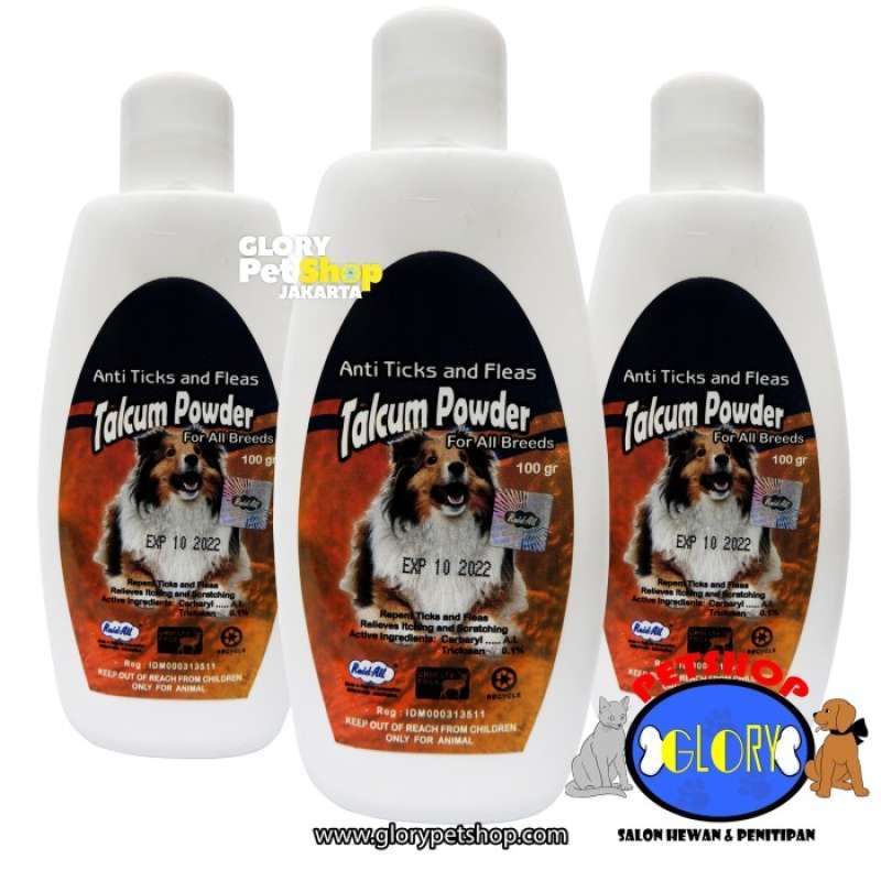 Promo Bedak Anjing Dogs Talcum Powder Anti Ticks & Flea Diskon 55 di