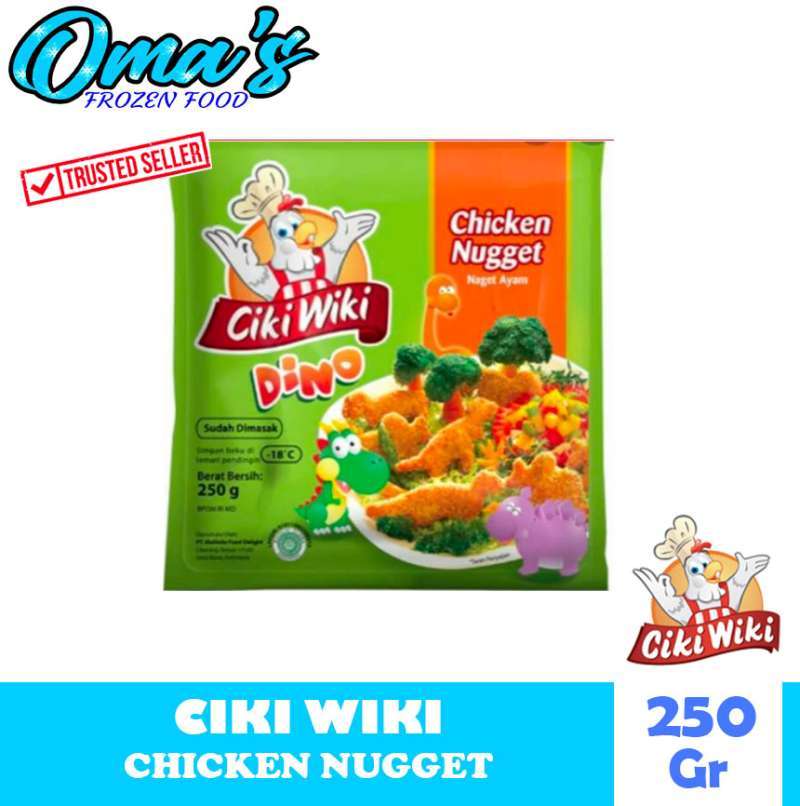 Jual CIKI WIKI DINO CHICKEN NUGGET 250GR Halal di Seller Oma's Frozen