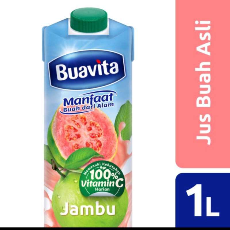Jual Buavita jus buah jambu biji asli ukuran 1L manfaat buah asli di