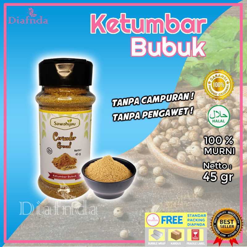 Promo KETUMBAR BUBUK SAWAHIJAU KETUMBAR POWDER CORIANDER GROUND BUMBU