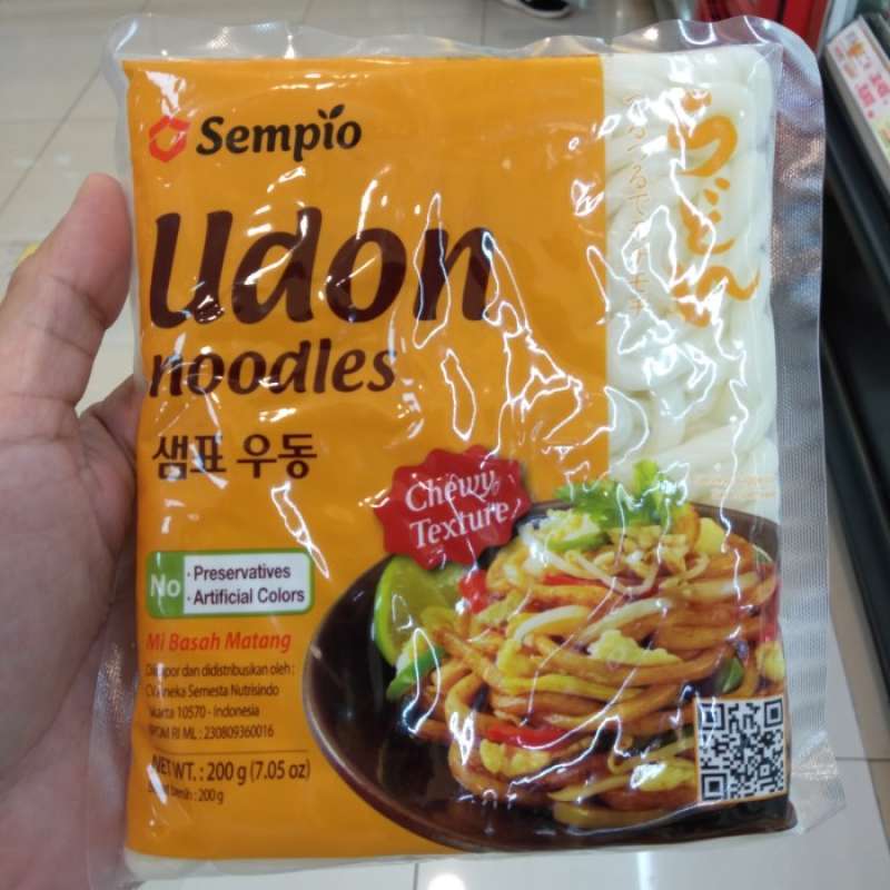 Jual Sempio Fresh Udon Noodle 200 gr / Chewy texture Udon made in korea