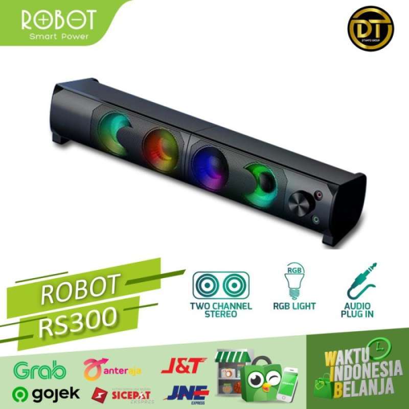 Jual Speaker Robot Rs300 Laptop/Pc/ Gaming Soundbar Super Bass Portable