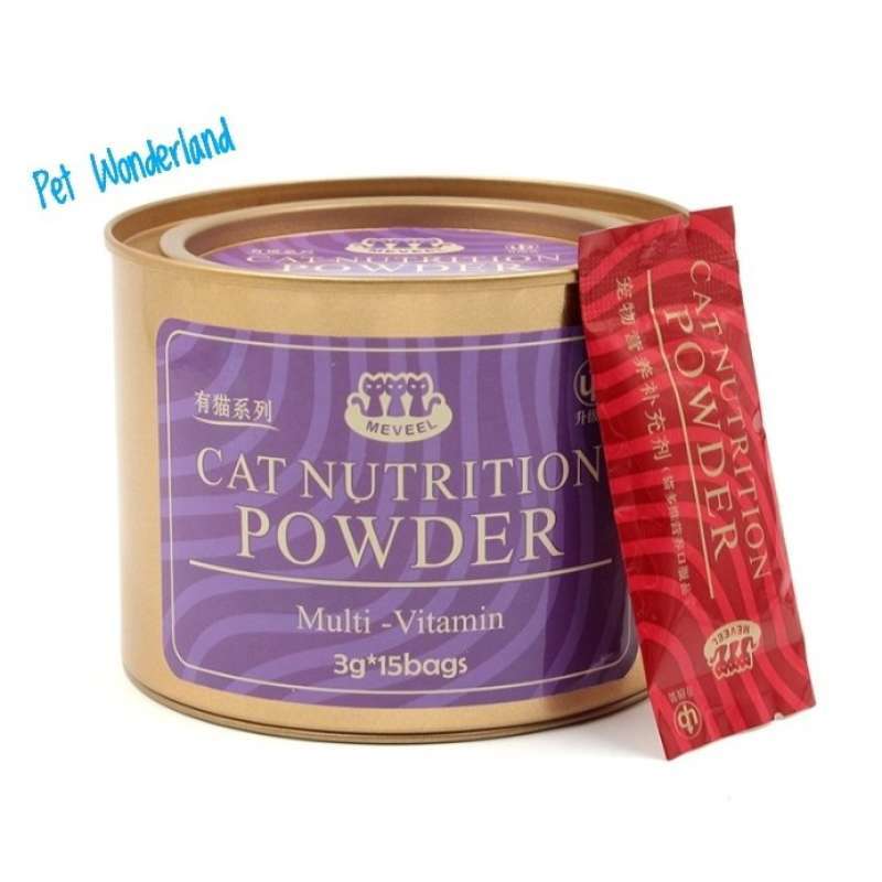 Jual Supplement Kucing Nutrsi Kucing Meveel Multivitamin Cat Powder