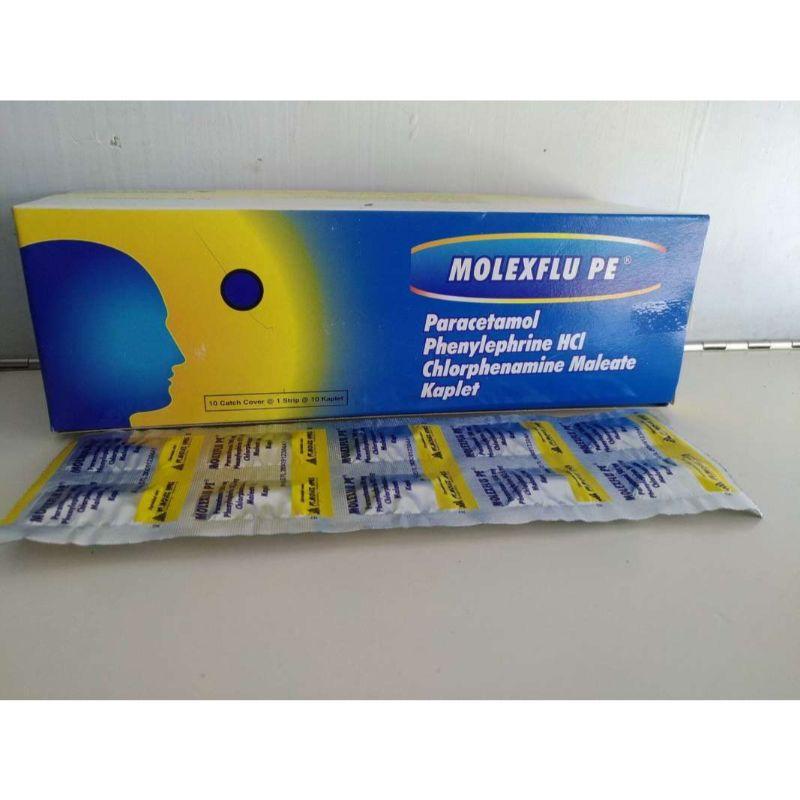 Jual Molexflu Pe 1 Strip Isi 10 Tablet Obat Demam Flu Pilek Dewasa Di