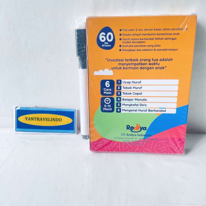 Jual Flashcard Edukasi Islam Pembelajaran Hijaiyah Berharokat ...
