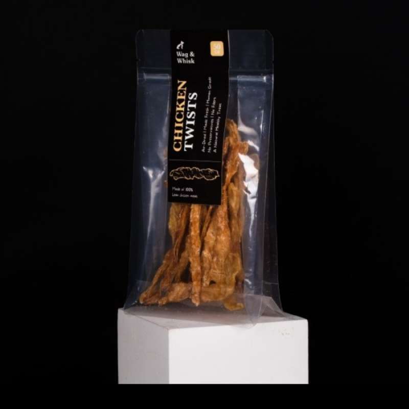 Jual Wag And Whisk Chicken Twist Jerky di Seller DENTA PET SHOP