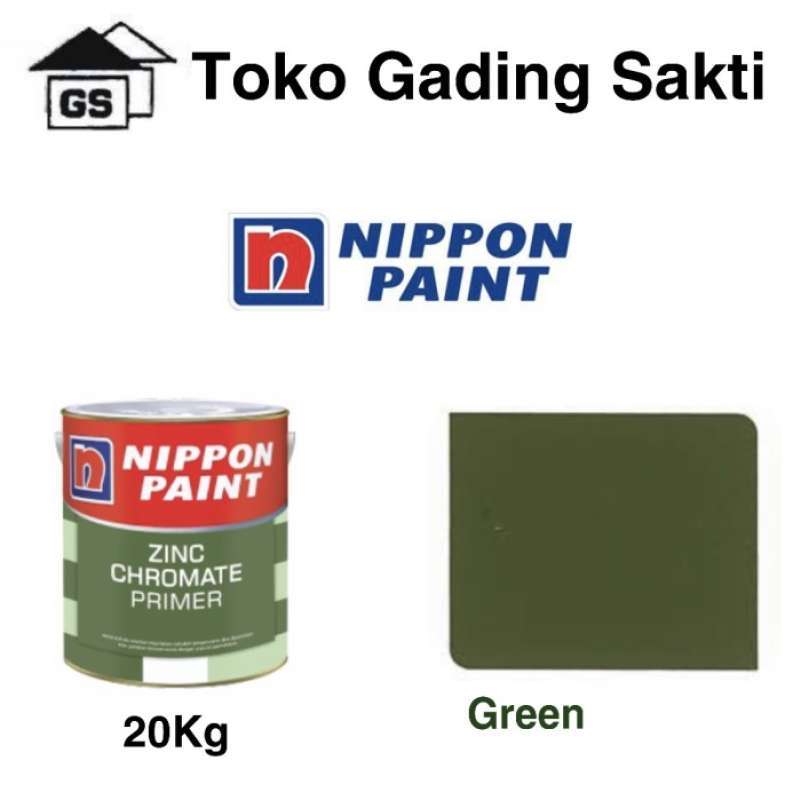 Jual Nippon Zinc Chromate Primer / Cat Dasar Anti Karat Besi Pail 20Kg