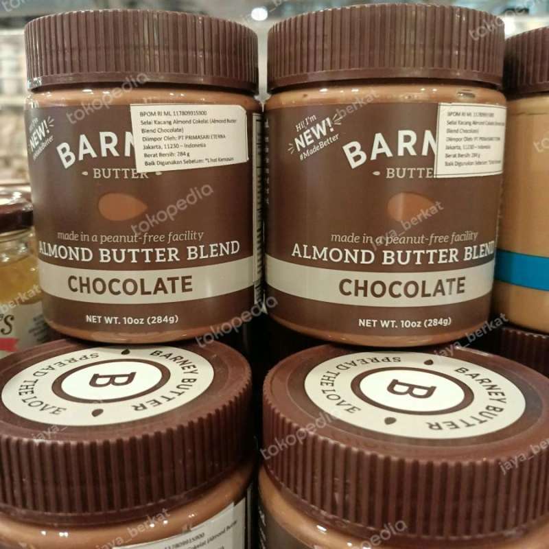 Jual Barney Almond Butter Blend Chocolate 284Gr Selai Kacang Almond