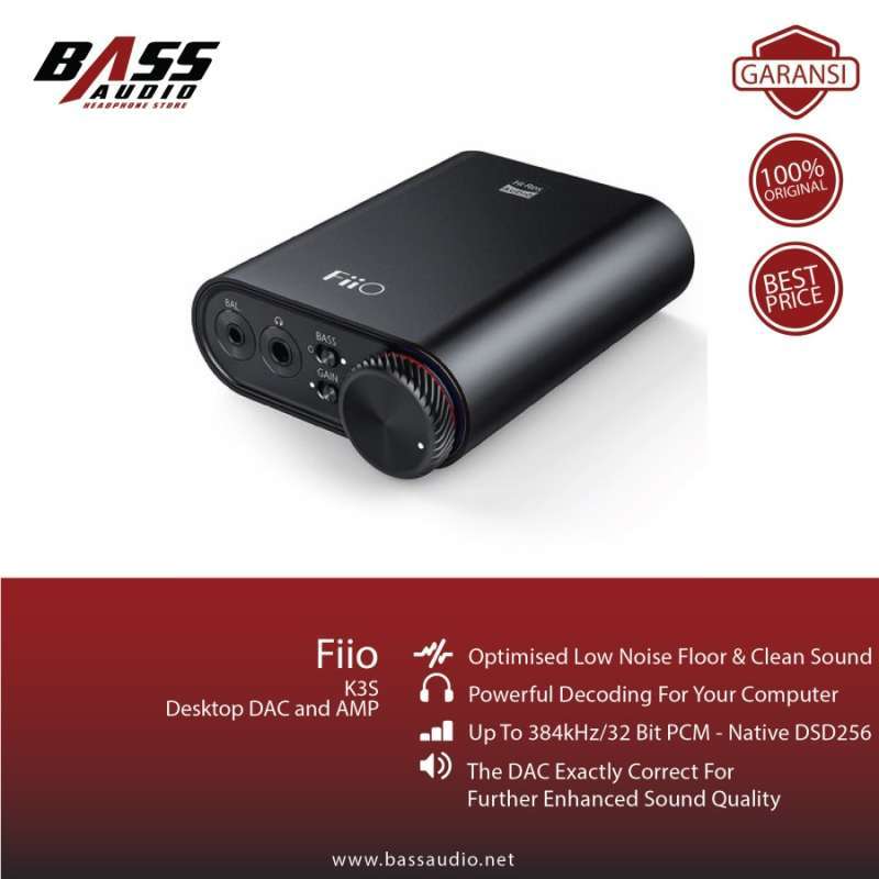 Jual Fiio K3s / New K3 Es9038q2m Typec Hires Usb Dac/headphone