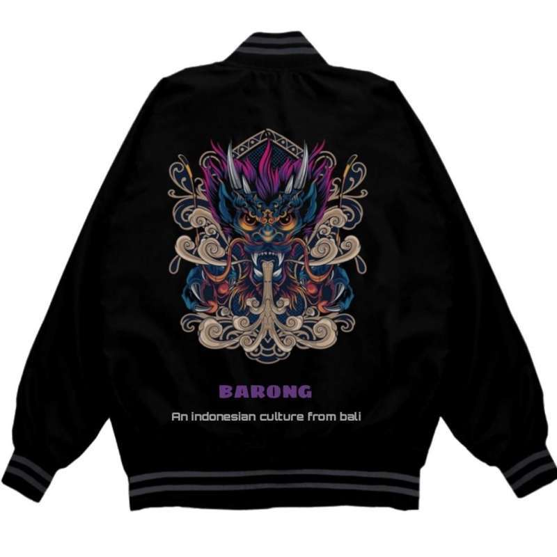 Promo Jaket Sukajan Culture - Barong Purple sweater cowo   k , sweater