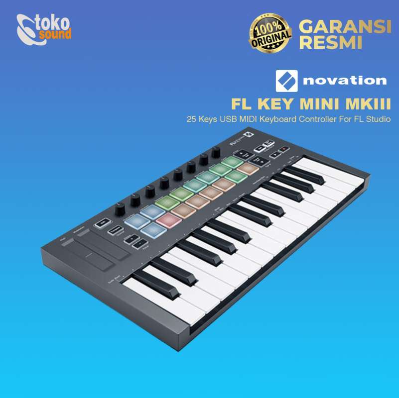 Jual Novation FLKey Mini 25 Key FL Studio Midi Controller Mini Keyboard