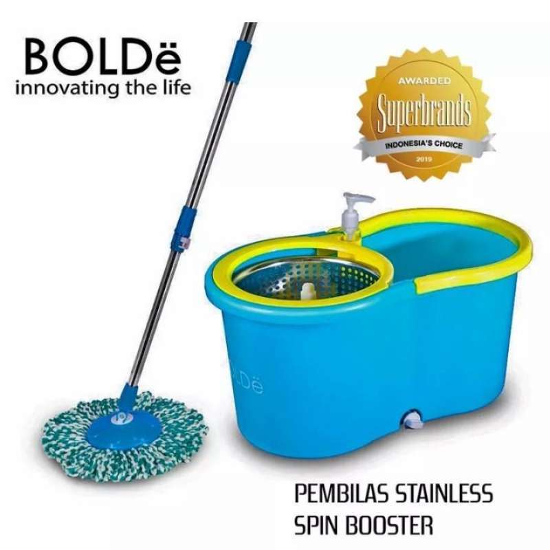Promo Bolde Super Mop Stainless Steel M 789x Plus M-789x Alat Pel Biru ...