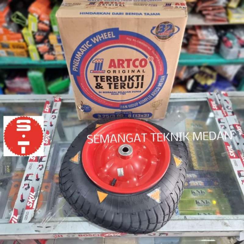 Jual BAN RODA PNEUMATIC HIDUP VELG KERETA GEROBAK SORONG ANGKONG ARTCO