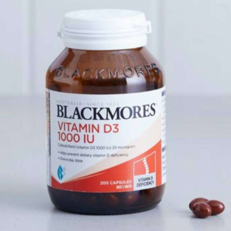 Promo (TERBAIK) BLACKMORES Vitamin D3 1000IU Vit D 1000 IU 200 Capsules
