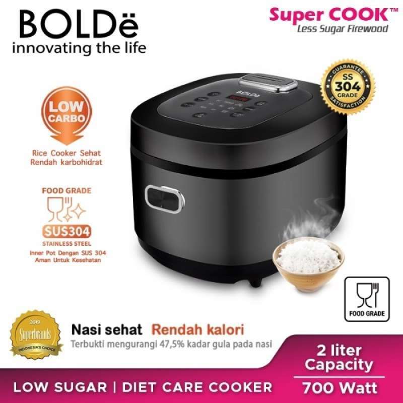 Jual Bolde Rice Cooker Less Sugar Untuk Kesehatan Anda Kapasitas 2