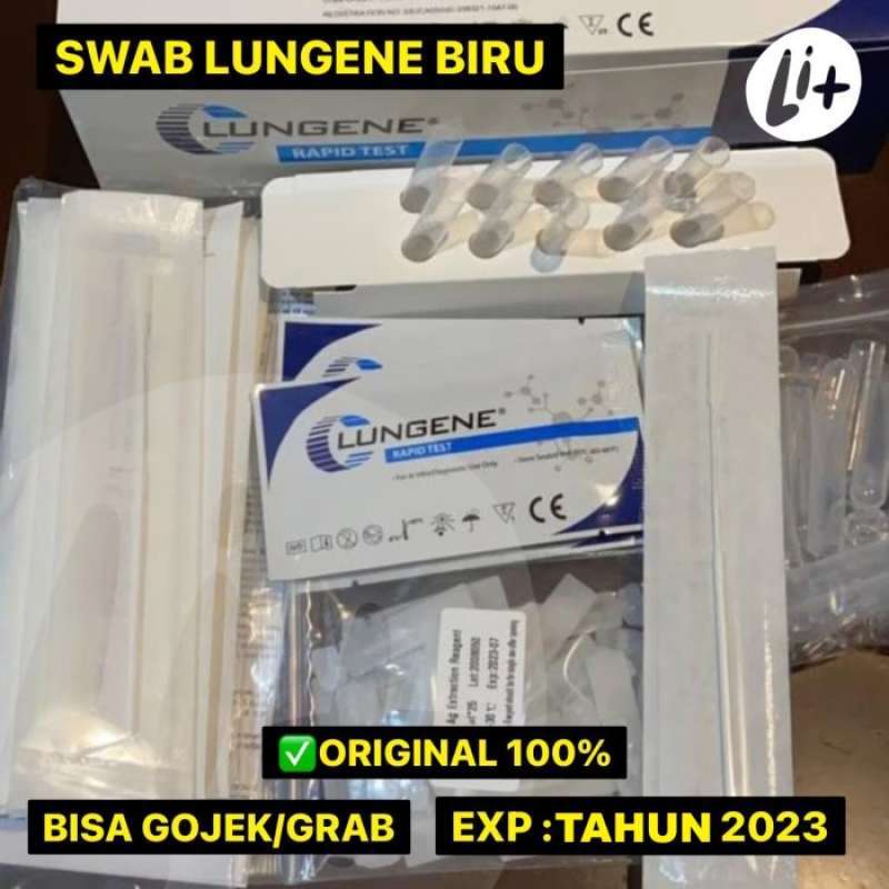 Jual Alat Tes Swab Antigen Mandiri Lungene Biru Original Kemenkes