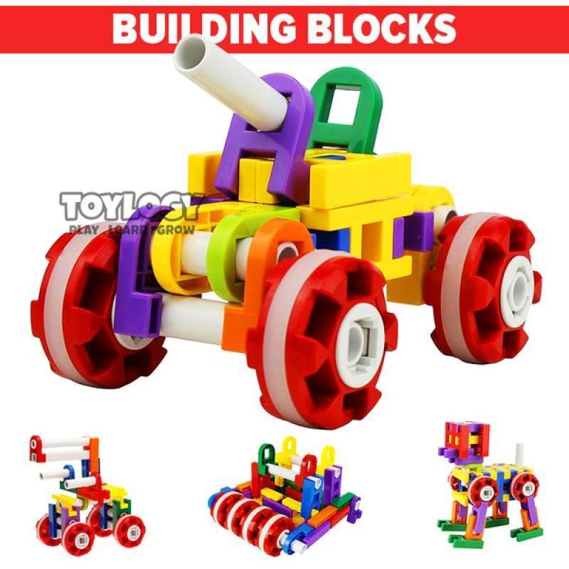 Jual Toylogy Mainan Edukasi Anak Block Building Blocks Puzzle Blok ...