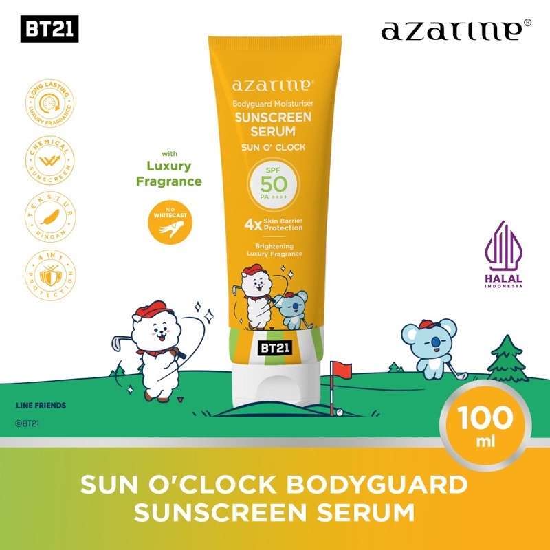 Jual Azarine X Bt21 Body Guard Moisturizer Sunscreen Serum 100ml Spf 50