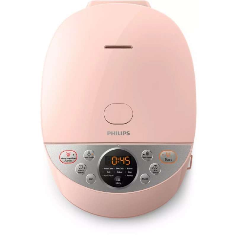 Jual Philips HD4515/90 Rice Cooker Digital 1.8 Liter 10 Menu Pink di
