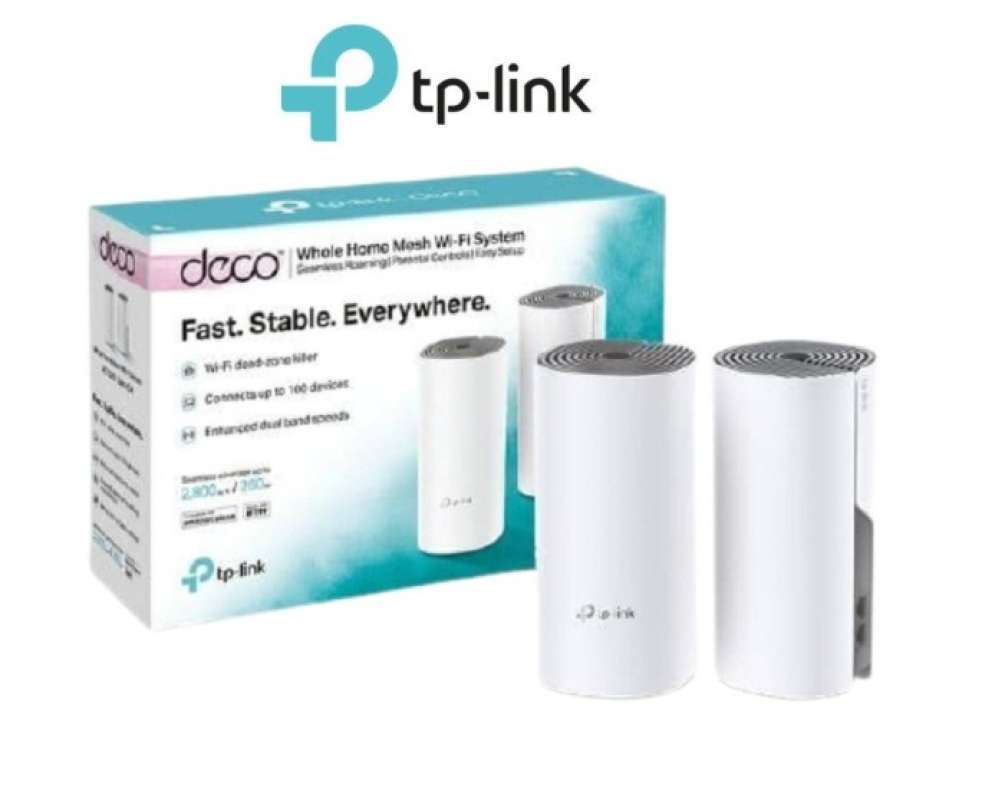 Promo Tp-Link Deco E4 2-Pack Ac 1200 Whole Home Mesh Deco E4 Isi 2 Pack ...